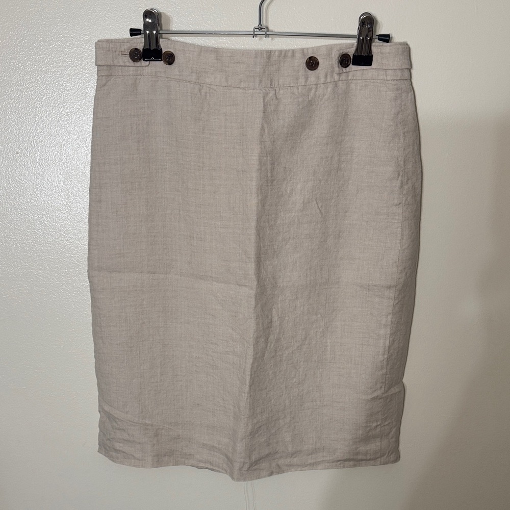 J. Crew Light Tan Pencil Skirt